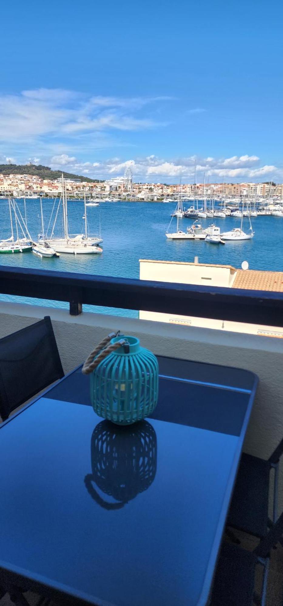Studio Meuble Cap D Agde Avec Tres Belle Vue Sur Le Port Eksteriør bilde
